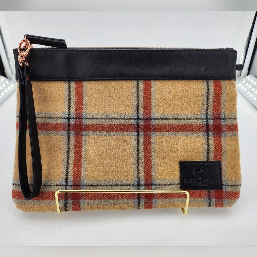 British Bag Company Plaid Pouch